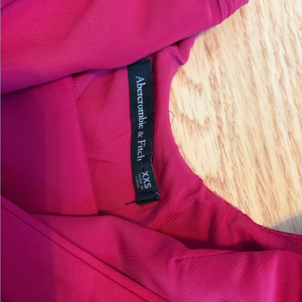 Abercrombie red Satin Dress XXS - Picture 2 of 2